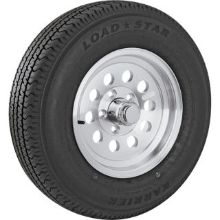 Martin Aluminum Mini Mod Trailer Tire & Assembly, ST205/75D-14  14in. Aluminum Rims