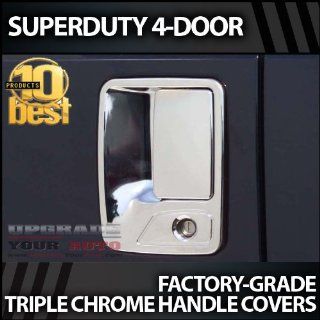 1999 2014 Ford Superduty Chrome Door Handles 4 door covers (no Passenger Keyh Automotive