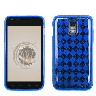 VMG Samsung Skyrocket Galaxy S II TPU Design Skin Case Cover 2 ITEM COMBO Blu: Cell Phones & Accessories