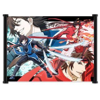 Sengoku Basara Samurai Heroes Anime Game Fabric Wall Scroll Poster (21"x16") Inches  Prints  