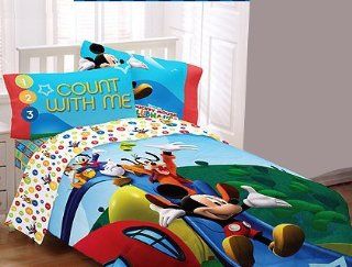 Disneys Mickey Mouse Clubhouse Full Comforter Kids Bedding Count With Me 1 2 3: Baby