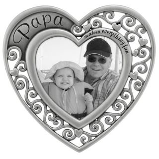 Papa Heart Picture Frame