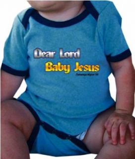 One Liners TALLADEGA NIGHTS "DEAR LORD BABY JESUS" MOVIE LINE ONESIE  All Colors: Clothing