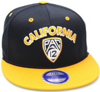 California Golden Bears Pac 12 Flat Bill Snapback Hat Cap Navy Gold [Apparel]: Clothing
