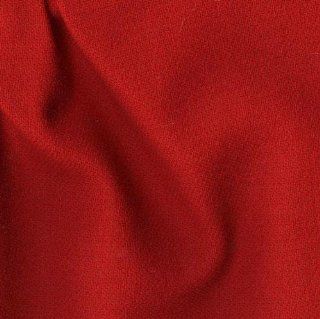 56'' Wide Wool Flannel Classic Red Fabric By The Yard