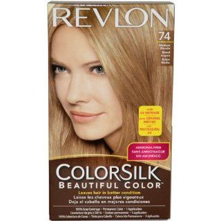 Revlon Colorsilk Haircolor, Medium Blonde, 10 Ounces (Pack of 3)  Chemical Hair Dyes  Beauty