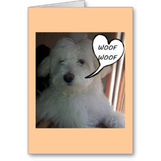 WOOF WOOF GROUP SAYS YOU LOOK FANTASTIC BIRTHDAY GREETING CARD