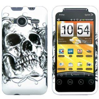 HTC Evo Shift 4G adr7373 Hard Skin Shell Protector Cover Case   Skull Tattoo sketch: Cell Phones & Accessories