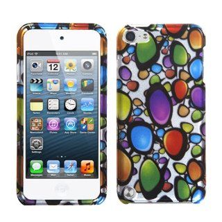 MYBAT Rainbow Gemstones (2D Silver) Phone Protector Cover for APPLE iPod touch (5th generation): Cell Phones & Accessories