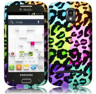 Samsung Galaxy S Relay 4G T699 ( T Mobile ) Rainbow Leopard Hard Snap On Case Cover Faceplate Protector with Free Gift Reliable Accessory Pen: Cell Phones & Accessories