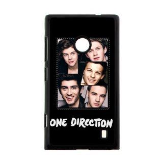 Retro Cute One Direction Nokia Lumia 520 Case Cover: Cell Phones & Accessories