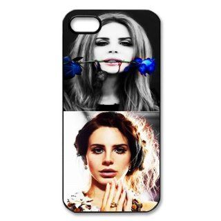 Singer Lana Del Rey Design 1 Print Black Case With Hard Shell Cover for Apple iPhone 5S: Cell Phones & Accessories