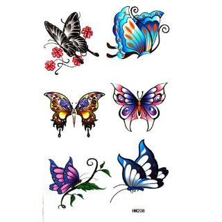 GGSELL King Horse Waterproof colorful tattoo stickers insects butterfly: Toys & Games