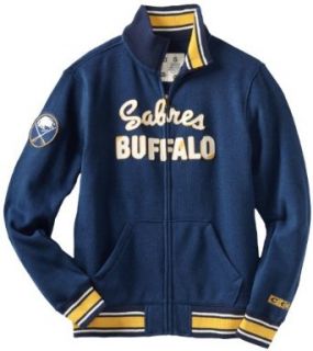 NHL Buffalo Sabres CCM Fleece Track Jacket, Small : Sports Fan Outerwear Jackets : Clothing