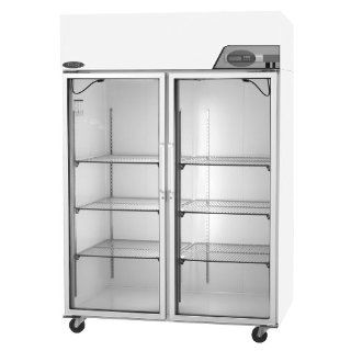 Nor Lake Scientific NSSR522WWG/0 Select Galvanized Steel Painted White Laboratory and Pharmacy Refrigerator with 2 Glass Doors, 115V, 60Hz, 52 cu ft Capacity, 55" W x 79 5/8" H x 35 1/2" D, 2 to 10 Degree C: Science Lab Refrigerators: Indust