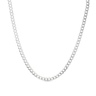 Mens Stainless Steel 6.7mm Pavé Curb Chain Necklace   22   Zales