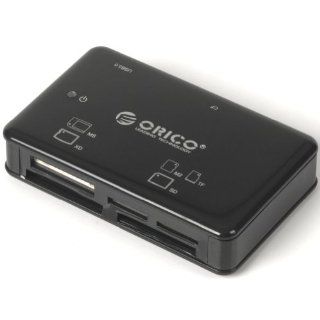 ORICO 8566C3 BK USB 3.0 Micro SD SD CF TF MS M2 XD All   In   1 Multi Functional Digital Media Camera Memory Card Reader Adapter with 3 ft USB3.0 Cable (Black): Computers & Accessories