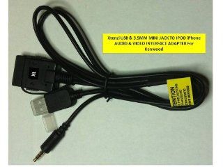 Hyper Kenwood KCA iP22F Video Cable with Front USB for iPod : Vehicle Audio Video Power Adapters : Car Electronics