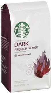 Starbucks Dark French Roast, Ground Coffee, 12 Ounce Bags (Pack of 3)  Grocery & Gourmet Food