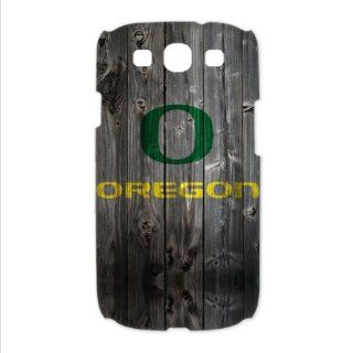 Stylish Wood Look NCAA Oregon Ducks Logo Samsung Galaxy S3 i9300 Back 3D Cases Covers: Cell Phones & Accessories