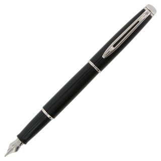Waterman Hemisphere Mars Black/ Chrome Trim Medium Fountain Pen Waterman Pen Company Fountain Pens