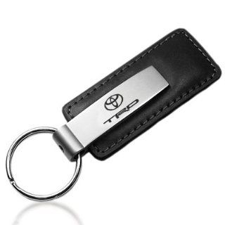Toyota TRD Black Leather Key Chain: Automotive