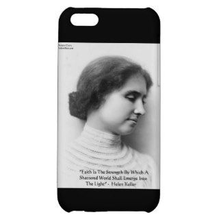 Helen Keller "Faith/Strength" Wisdom Quote Gifts iPhone 5C Covers