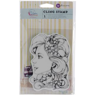 Bloom Cling Rubber Stamps 4x6 girl Sophie