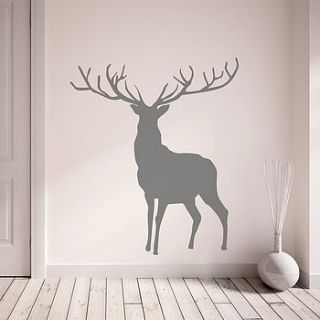 stag and deer vinyl wall stickers by oakdene designs