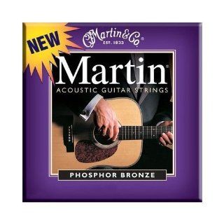 Martin M535 Traditional Phosphor Bronze Custom Light Acoustic Guitar Strings Musical Instruments