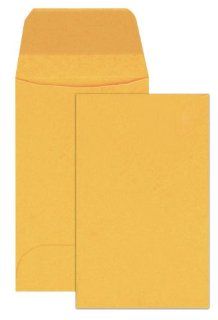Columbian CO540 (#1) 2 1/4x3 1/2 Inch Coin Brown Kraft Envelopes, 500 Count : Small Envelopes : Office Products