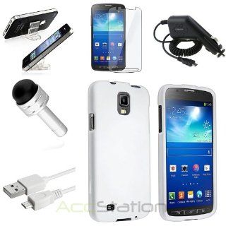 XMAS SALE!!! Hot new 2014 model White Hard Skin Case+Clear SP+Mount+Stylus For Samsung Galaxy S4 Active i537CHOOSE COLOR: Cell Phones & Accessories