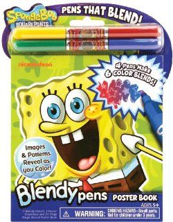 Poof slinky Blendy Pens Poster Book spongebob 3 Pack : Everything Else