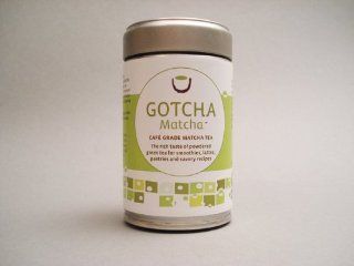 Gotcha Matcha Caf Grade for Lattes and Smoothies 80g tin : Grocery Tea Sampler : Grocery & Gourmet Food