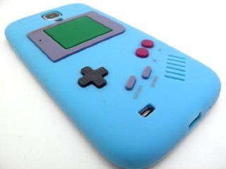 BABY BLUE GAMEBOY Soft Silicone Rubber Skin Cover Case for Samsung Galaxy S4 IV i9500 In Twisted Tech Retail Packaging Cell Phones & Accessories