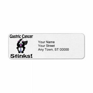 Gastric Cancer Stinks Skunk Awareness Design Custom Return Address Label