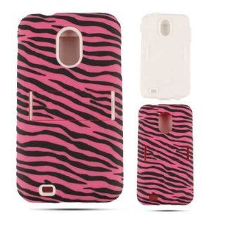 DOUBLE ARMOR COVER FOR SAMSUNG GALAXY SII EPIC 4G TOUCH HARD SOFT CASE SKIN 03 TE544 ZEBRA D710 CELL PHONE ACCESSORY: Cell Phones & Accessories