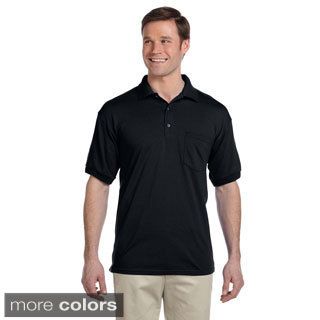 Gildan Gildan Mens Dry Blend Jersey Polo Shirt Black Size S