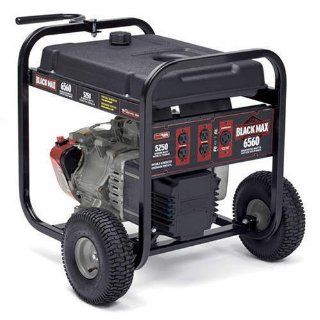 Black Max 5,250 /6,560   Watt Portable Generator: Patio, Lawn & Garden