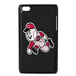 Custom Cincinnati Reds Back Cover Case for iPod Touch 4th Generation SS 398: Cell Phones & Accessories