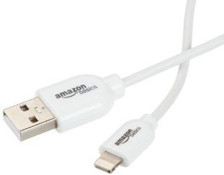 Basics USB A to Lightning compatible Cable   Apple Certified   White (6 Feet/1.8 Meters): MP3 Players & Accessories
