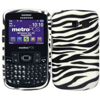 Zebra TPU Case Cover for Straight Talk Samsung R375C: Cell Phones & Accessories