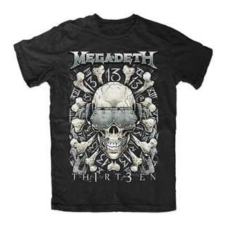 Megadeth Thirteen Bones T shirt: Clothing