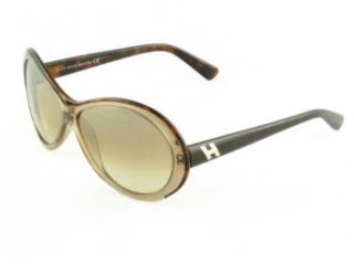 Hogan HO 0004/S 34G Transparent Brown/Tortoise Oval Full Rim Sunglasses: Clothing