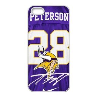 iPhone 5 & 5s Case   Stylish NFL Superstar Minnesota Vikings Adrian Peterson #28 Jersey Rubber (TPU) Cases Accessories for Apple iPhone 5 & 5s: Cell Phones & Accessories