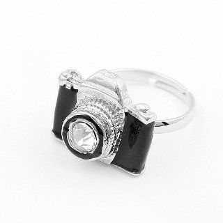 JE092 Fashion Ring, Camera Rings, Faux Diamond Embellished Ring, Rice White Ring (3 RINGs Combo set!!!!) : Beauty