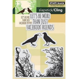 Penny Black Cling Stamps 5x7.5in Sheet facebook Friends