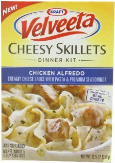 Velveeta Cheesy Skillet Pasta Dinner Kit, Chicken Alfredo, 12.5 Ounce (Pack of 6) : Packaged Pasta Dinner Kits : Grocery & Gourmet Food