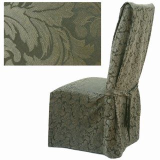Shop Damask Olive Dining Chair Covers Set of Four 584 at the  Home Dcor Store