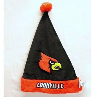NCAA Louisville Cardinals Santa Hat, Black and Red : Sports Fan Novelty Headwear : Sports & Outdoors